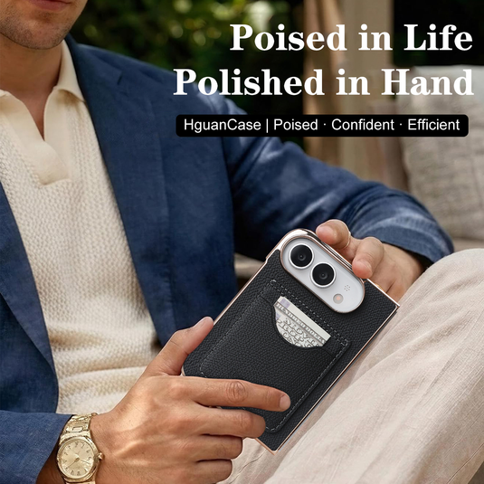 Apple iPhone Ultra / Fold - Business Wallet Phone Case with Card Holder & RFID Blocking Protection