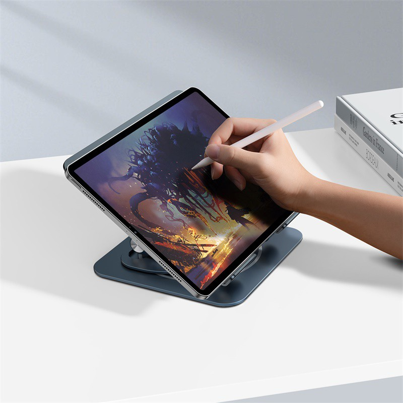 Load image into Gallery viewer, Baseus UltraStable Pro Series Rotatable and Foldable Laptop Stand (Three-Fold Version) Space Grey
