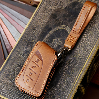 Lexus Handcrafted Genuine Leather Folding Car Key Fob Case Cover For Lexus NX200t, NX300, NX300h, NX350, NX Hybrid, RX270, RX300, RX350, RX450h, LX570, LX600, IS250, IS300, IS350 - i-Station Mobile Phone & Electronic Device Repair and Accessories