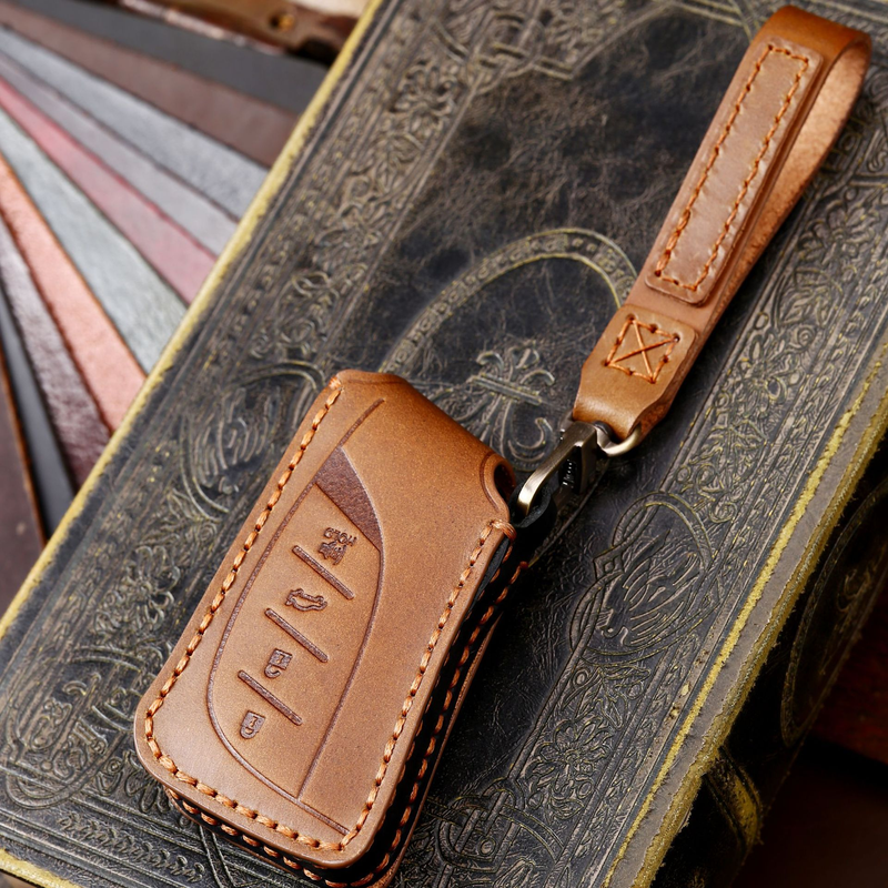 Load image into Gallery viewer, Lexus Handcrafted Genuine Leather Folding Car Key Fob Case Cover For Lexus NX200t, NX300, NX300h, NX350, NX Hybrid, RX270, RX300, RX350, RX450h, LX570, LX600, IS250, IS300, IS350 - i-Station Mobile Phone &amp; Electronic Device Repair and Accessories
