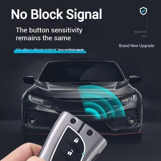 Lexus Metal Shell & Soft Silicone Car Key Fob Case Cover For ES200, NX 300h, RX 300, LM, LS500h, LX 570