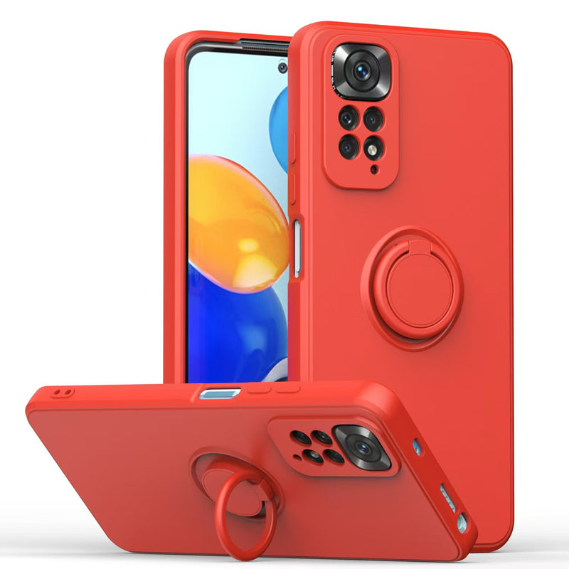 Load image into Gallery viewer, [Built-in Stand] Xiaomi Redmi Note 8/Pro/T Liquid Silicone Drop-Proof Stand Series Case
