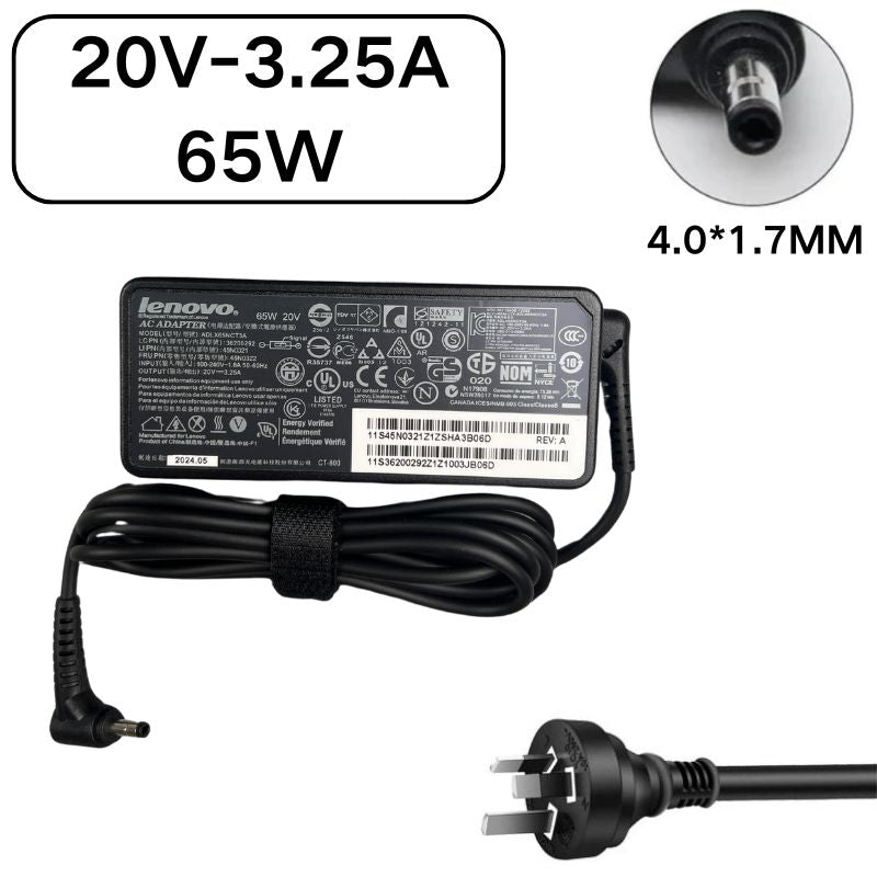 [20V-3.25A/65W][4.0x1.7] Lenovo IdeaPad Miix Yoga Chromebook Flex Laptop AC Power Supply Adapter Fast Quick Charger - i-Station Mobile Phone & Electronic Device Repair and Accessories
