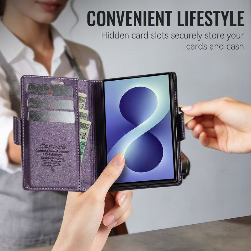 Load image into Gallery viewer, [With Card Slot] Samsung Galaxy Z Fold8 / Ultra - Premium Leather Shockproof Wallet Series Case
