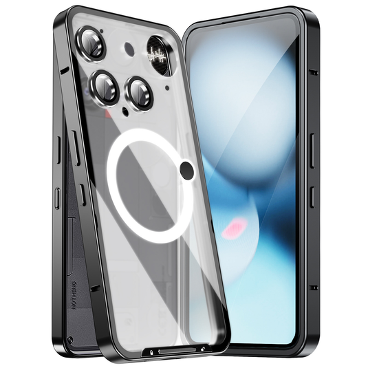 [Magsafe Compatible] Nothing Phone (3) - Transparent Essentials Series Case With Metal Frame