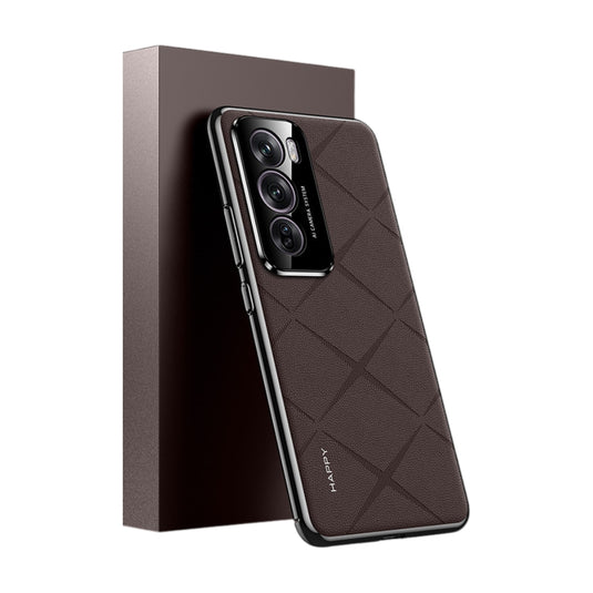 OPPO Reno11 Pro (CPH2607) - Plain Leather PC Phone Case