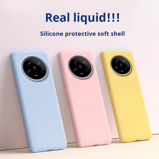 Xiaomi Mi 14/Pro/Ultra Liquid Silicone Drop-proof Soft Essentials Series Case