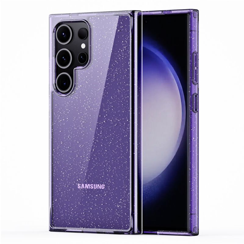 Load image into Gallery viewer, Samsung Galaxy S24 SM-S921/Plus SM-S926/Ultra SM-S928 TPU Transparent Glitter Shockproof Protective Blingbling Series Case
