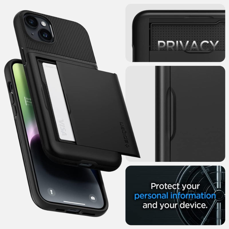 Load image into Gallery viewer, [With Card Slot] Apple iPhone 13/Pro/Pro Max Card Slot Slider Holder Slim Armor CS Designed Shockproof Mechanics Series Case
