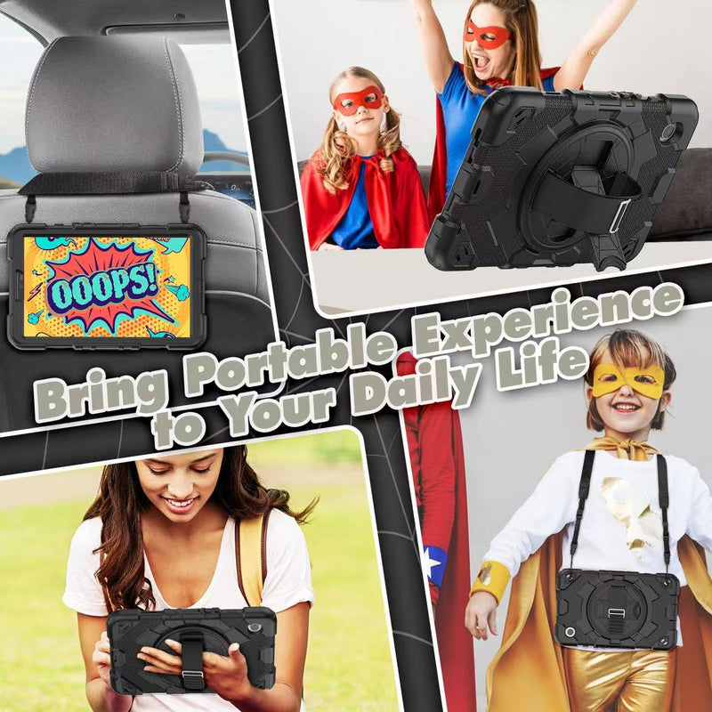 Load image into Gallery viewer, [Built-in Rotating Stand] Samsung Galaxy Tab A9 8.7&quot; 2023 (SM-X110/SM-X115) Silicone Full-cover Children&#39;s Drop-resistant Case
