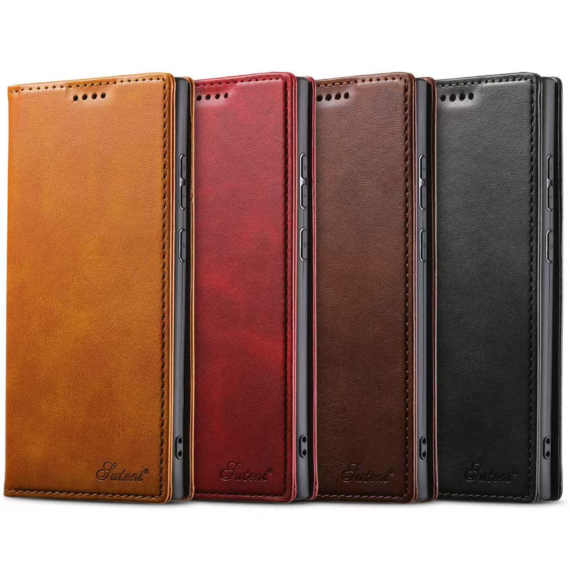 Load image into Gallery viewer, [With Card Slot] Samsung Galaxy S23/Plus/Ultra Premium Leather Flip Shockproof Wallet Series Case
