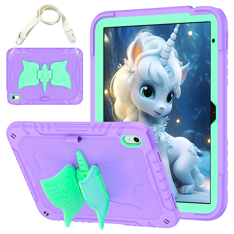 Load image into Gallery viewer, [Built-in Ring Holder][With Pen Slot] Apple iPad Air 11-inch M2/M3 (2024/2025) Butterfly Kids Heavy Duty Serise Case
