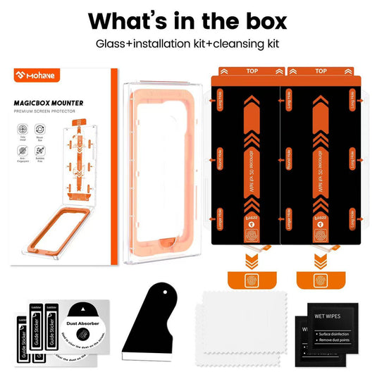 [Easy Automatic Fit Self-Installation Kit][Privacy] Samsung Galaxy S26/Plus/Ultra - Magic Box Full Covered Anti-Spy 9H Hardness HD Tempered Glass Screen Protector