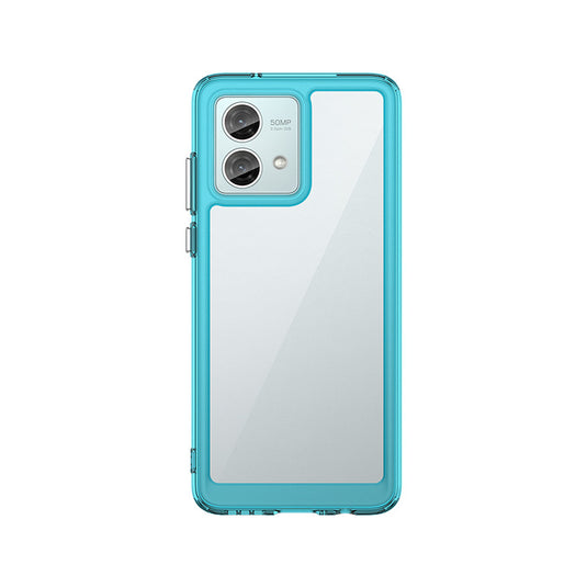 Motorola Moto G84 5G - Black Transparent Heavy Duty Drop Proof Case with 2PSC Screen Protector - i-Station Mobile Phone & Electronic Device Repair and Accessories