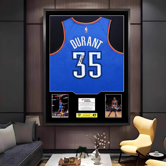 Kevin Durant Oklahoma City Thunder Framed Jersey Display – Facsimile Signature Edition - i-Station Mobile Phone & Electronic Device Repair and Accessories