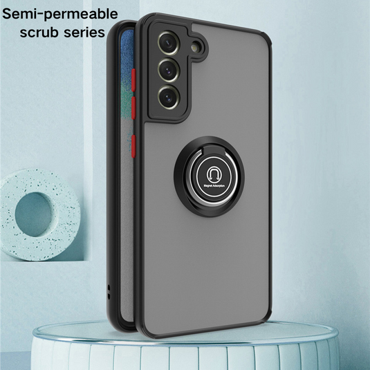 [With Ring Bracket] Samsung Galaxy S9 SM-G960/Plus SM-G965 Liquid Matte Full-cover Protective Essentials Series Case