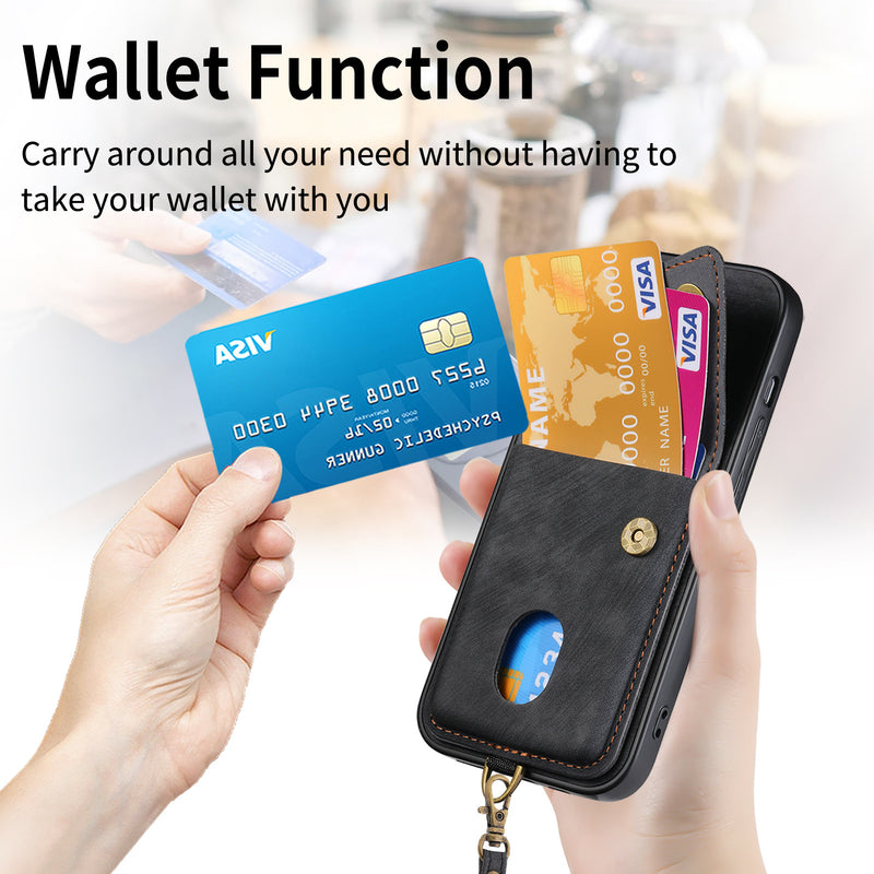 Load image into Gallery viewer, [With Lanyard] Xiaomi Redmi K60 Ultra/Pro Leather Card Holder Full-Wrap Shockproof Wallet Series Case
