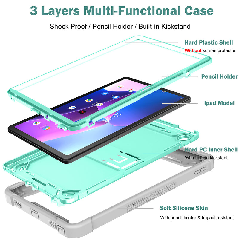 Load image into Gallery viewer, [Built-in Stand] Motorola Moto Tab G62 10.6&quot; (2022) Multi-functional Friendly Heavy Duty Ring Holder Stand Case
