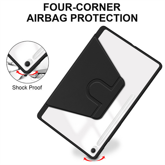 [With Pen Slot] Samsung Galaxy Tab S10 FE Plus (2025) 13.1" - 360 Degree Rotating Magnetic Flip Cover Case