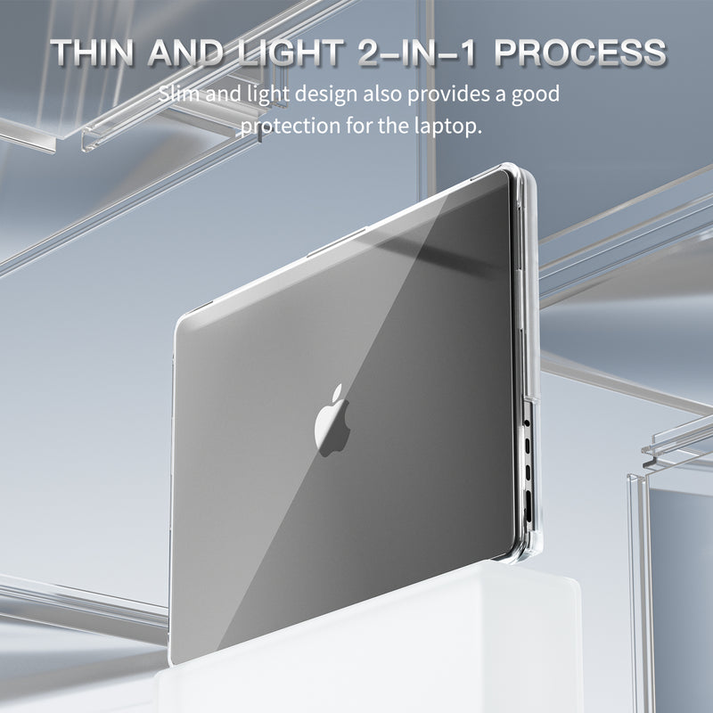 Load image into Gallery viewer, Apple MacBook Pro 14.2&quot; (A2442 &amp; A2779 &amp; A2918 &amp; A2992) - Slim PC + TPU Scratch-Resistant Laptop Case
