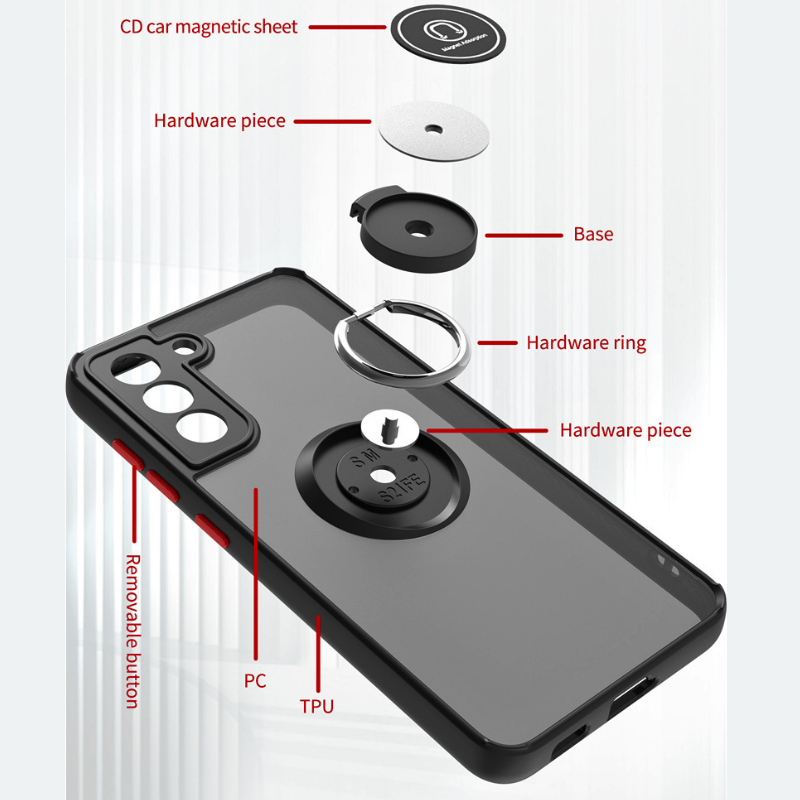 [With Ring Bracket] Samsung Galaxy Note 20 (4G/5G)/Ultra (4G/5G) Liquid Matte Full-cover Protective Essentials Series Case - i-Station Mobile Phone & Electronic Device Repair and Accessories