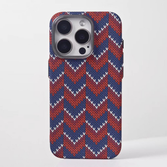 [Magsafe Compatible] Apple iPhone 16/Pro/Pro Bohemian Woven Pattern Shockproof Essentials Series Case