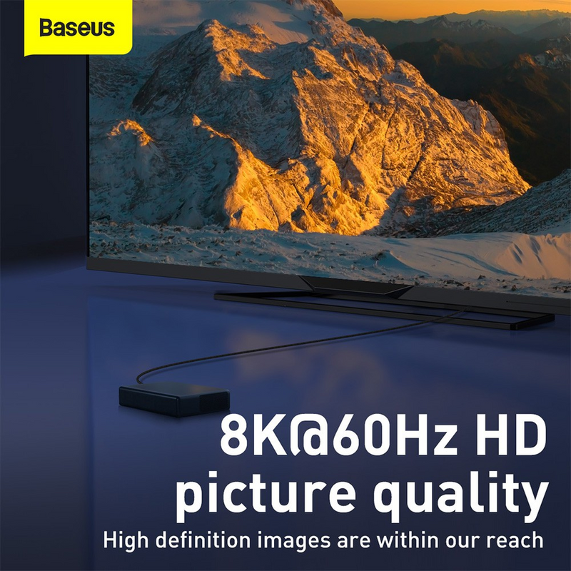 Load image into Gallery viewer, Baseus High Definition Series HDMI 8K to HDMI 8K Adapter Cable 3M - Black - i-Station Mobile Phone &amp; Electronic Device Repair and Accessories
