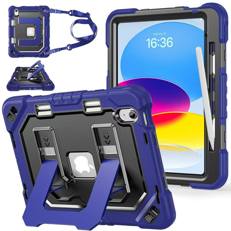 Load image into Gallery viewer, [Built-in Stand][With Shoulder Strap] Apple iPad Air 11-inch M2/M3/M4 (2024/2025/2026) Shock-absorb Heavy Duty Case
