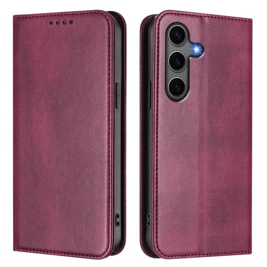 [With Card Slot] Samsung S25/Plus/Ultra/Edge - Multi Functional Leather Flap Wallet Series Case