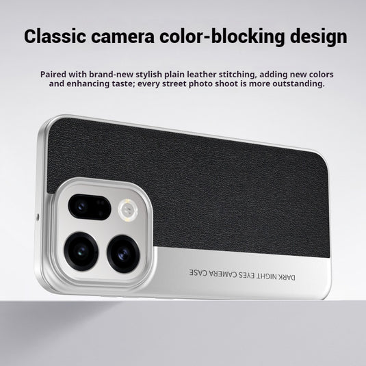 OPPO Find X9/Pro - Camera-Style Leather Texture Shockproof & Stylish Hard Shell