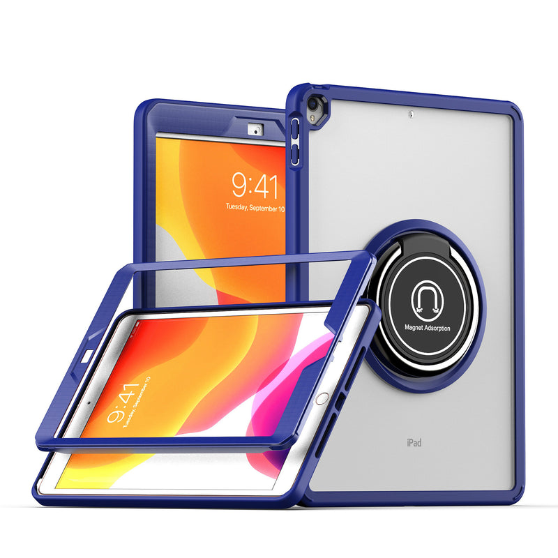 Load image into Gallery viewer, [Built-in Ring Bracket] Apple iPad 5/6 9.7&#39;&#39; 5/6th Gen (2017/2018) Acrylic Transparent Anti-Bend Protective Case
