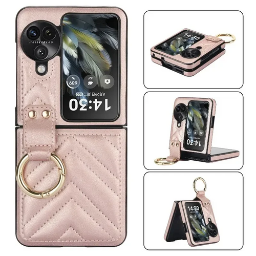 [With Metal Buckle] OPPO Find N2 Flip (CPH2437/PGT110) Leather Luxury Shockproof Essentials Series Case