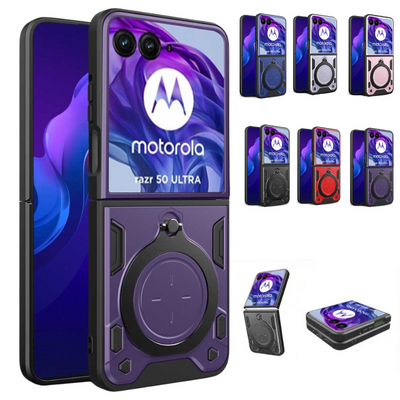 [Built-in Ring Bracket] Motorola Moto Razr 50/Ultra Minimalist Ultra-thin Shockproof Phone Stand Series Case - i-Station Mobile Phone & Electronic Device Repair and Accessories