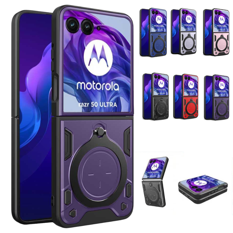 Load image into Gallery viewer, [Built-in Ring Bracket] Motorola Moto Razr (2024) Minimalist Ultra-thin Shockproof Phone Stand Series Case
