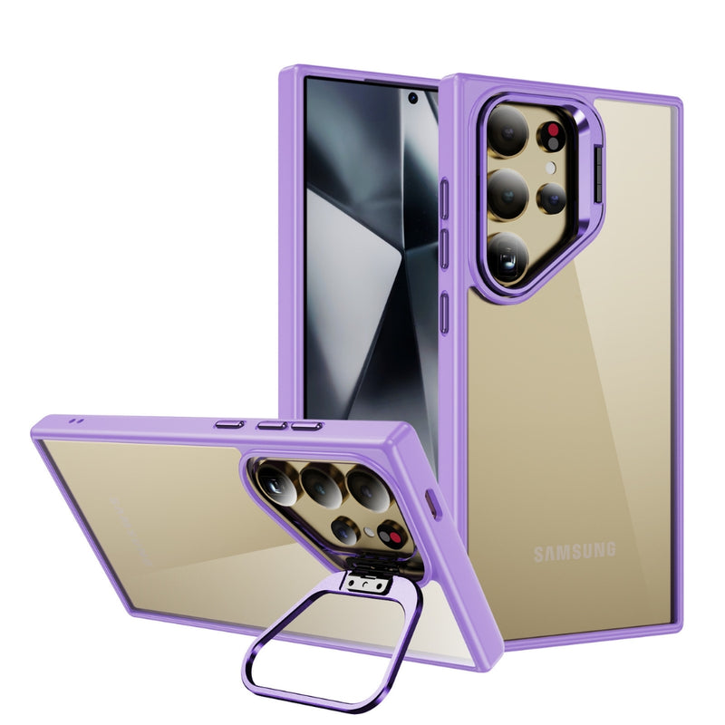 Load image into Gallery viewer, Samsung Galaxy S24/Plus/Ultra - Soft TPU Shockproof Lens Stand Protective Case
