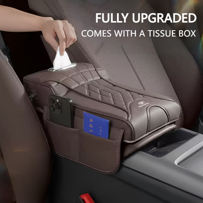 Load image into Gallery viewer, Toyota Car Multi-Functional Leather Armrest Box Heightening Pad for Camry, RAV4, Corolla Cross, Frontlander - i-Station Mobile Phone &amp; Electronic Device Repair and Accessories
