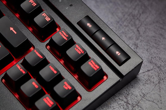 Corsair Compatible K63 Compact Gaming Tastatur, MX-Red, Rote LED - Schwarz