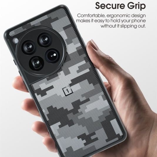 OnePlus 12 - Transparent Camouflage Shockproof Protective Case