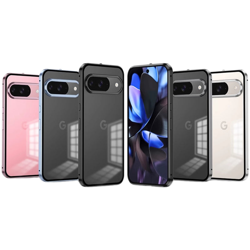 Load image into Gallery viewer, Google Pixel 9/Pro/Pro XL - Full Cover Metal Frame Shockproof Matte Case
