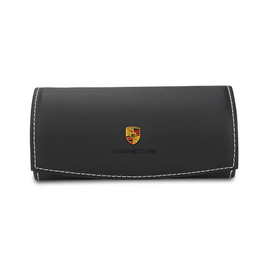 Porsche PU Leather Car Sunglasses Holder for Macan, Cayenne, 718, Panamera, 911, Taycan - i-Station Mobile Phone & Electronic Device Repair and Accessories
