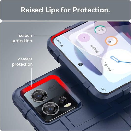 Motorola Moto Edge 30 Fusion/S30 Pro - Shield Shockproof Rugged Heavy Duty Case With 2PC 9H Glass Screen Protector