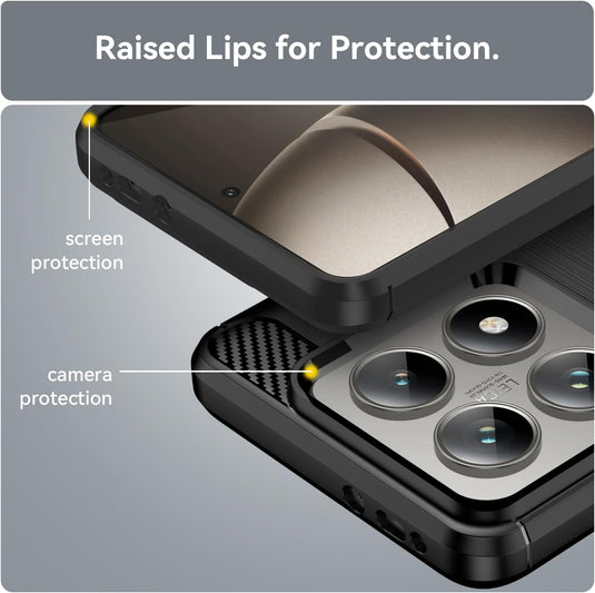 XIAOMI Mi 14T/14T Pro - Shield Shockproof Rugged Heavy Duty Case With 2PC 9H Glass Screen Protector