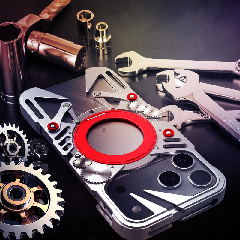 Load image into Gallery viewer, [With 360° Rotating Stand] Apple iPhone 17 Pro/Pro Max - Aluminum Alloy Metal Frame Shockproof Case
