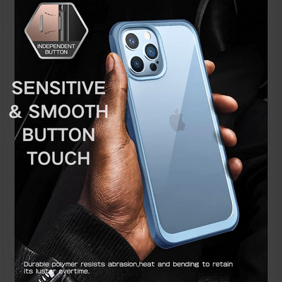 Apple iPhone 13/Mini/Pro/Pro Max Transparent Slim Protection Hybrid Shockproof Essentials Series Case - i-Station Mobile Phone & Electronic Device Repair and Accessories