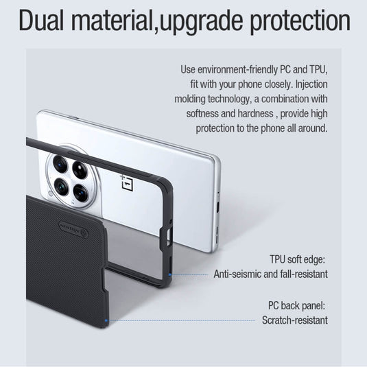 [Magsafe Compatible] OnePlus 12 - Nillkin Super Frosted Shield Pro Magnetic Matte Cover Case