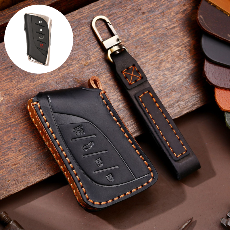 Load image into Gallery viewer, Lexus Handcrafted Genuine Leather Folding Car Key Fob Case Cover For Lexus NX200t, NX300, NX300h, NX350, NX Hybrid, RX270, RX300, RX350, RX450h, LX570, LX600, IS250, IS300, IS350 - i-Station Mobile Phone &amp; Electronic Device Repair and Accessories

