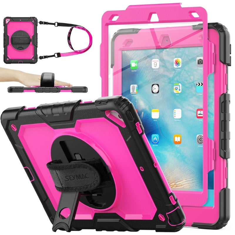 Load image into Gallery viewer, [Built-in 360° Rotating Hand Strap &amp; Stand] Apple Ipad Air 10.5&quot; 3rd Gen 2019 / iPad Pro 10.5&quot; 2nd Gen 2017 - Shockproof with Screen Protector Pencil Holder Heavy Duty Series Case
