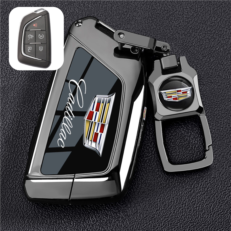 Load image into Gallery viewer, Cadillac Stylish with Cool Shockproof Car Key Protective Fob Case Cover For XT5, XT4, XT6, CT4, CT5, CT6, ATS-L, XTS, TS-L - i-Station Mobile Phone &amp; Electronic Device Repair and Accessories
