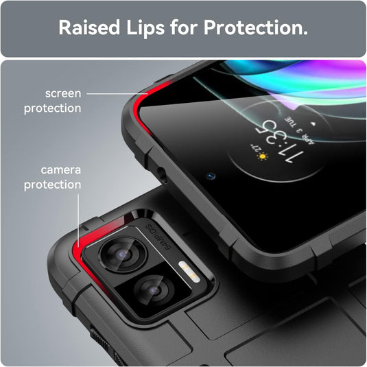 Motorola Moto Edge 30 Neo/Edge 30 Lite - Shield Shockproof Rugged Heavy Duty Case With 2PC 9H Glass Screen Protector