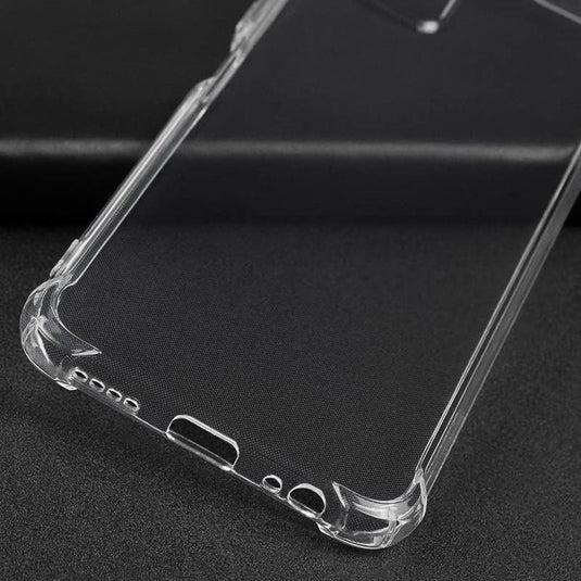 Vivo Y01/Vivo Y15s 2021 - AirPillow Cushion Transparent Soft Clear TPU Four Corners Protective Case With 2PC 9H Tempered Glass Screen Protector